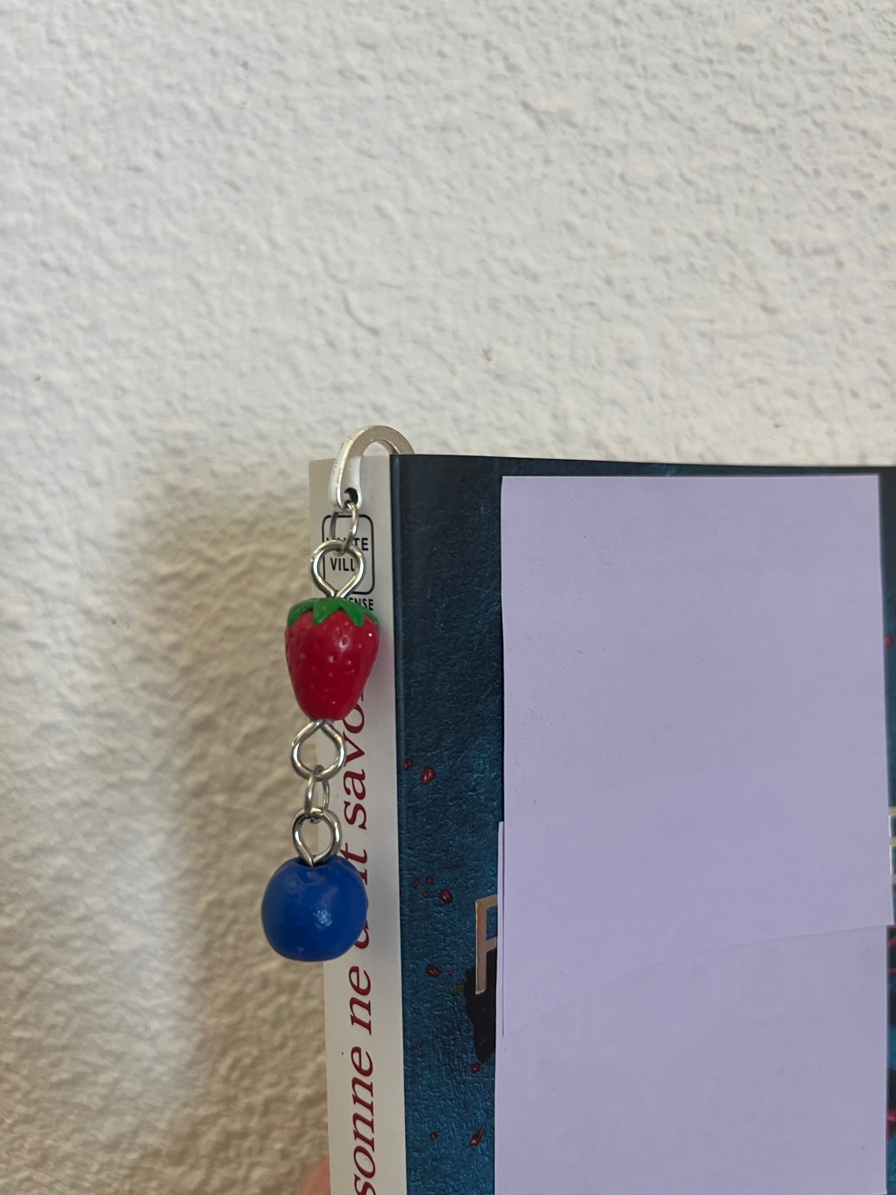 Marque-page fruits rouges