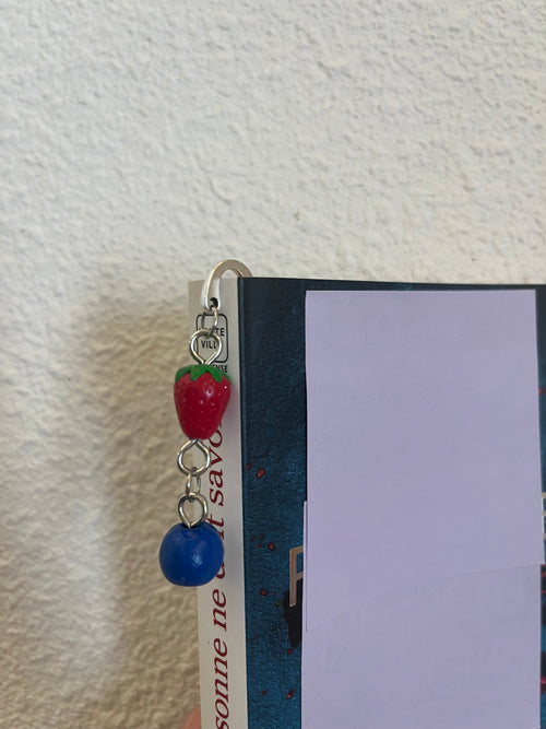 Marque-page fruits rouges