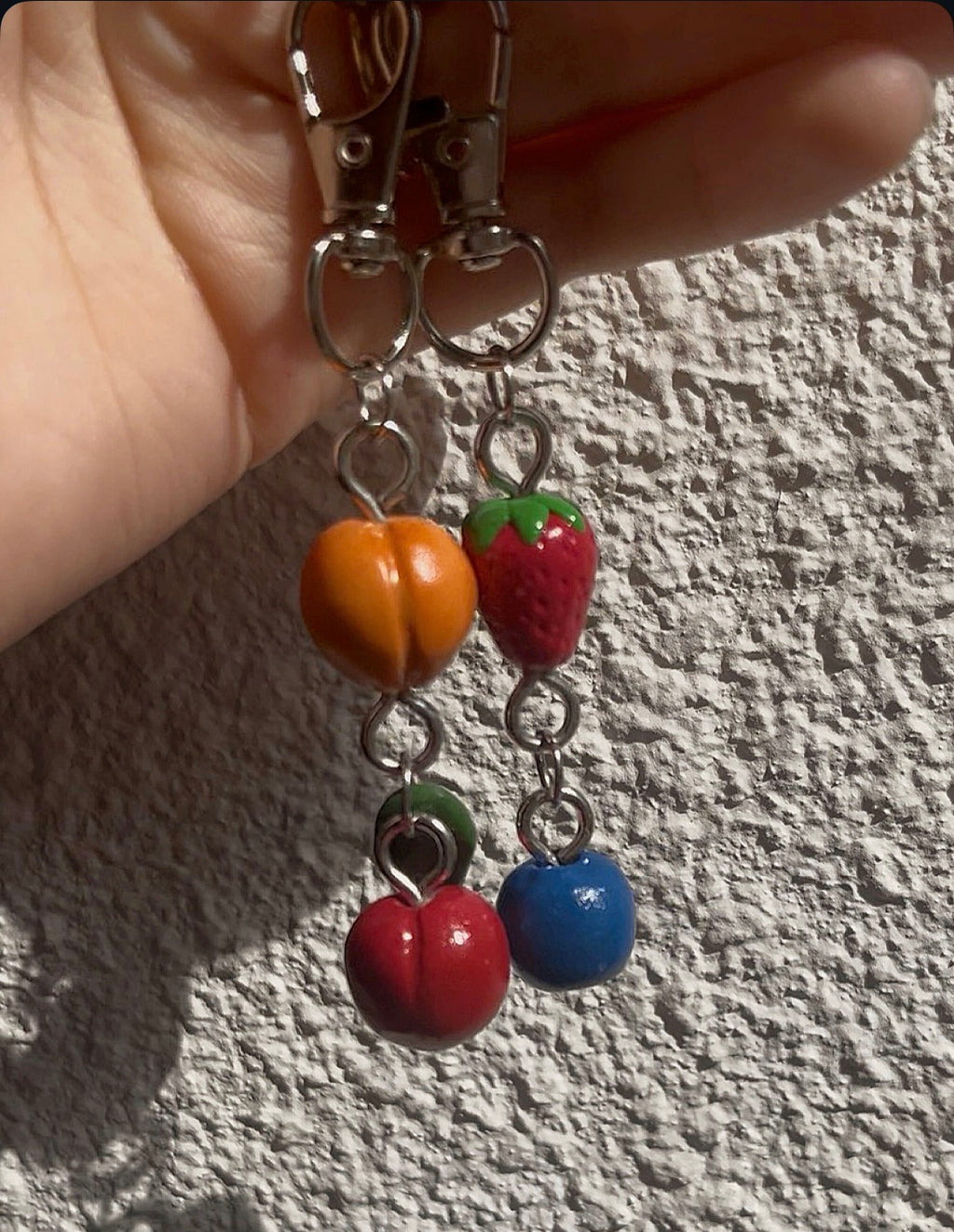 Porte-clés petits fruits personnalisable